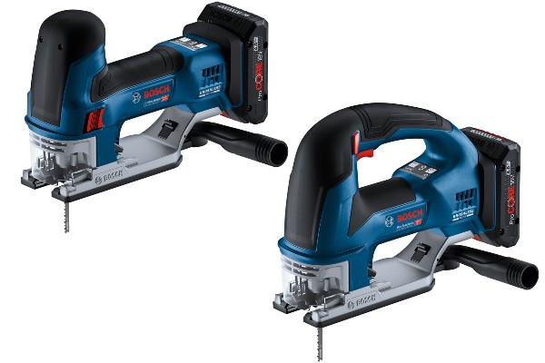 Die beiden Akku-Stichsägen GST 18V-155 SC Professional und GST 18V-155 BC Professional, lassen sich mit Hilfe einer App einstellen.