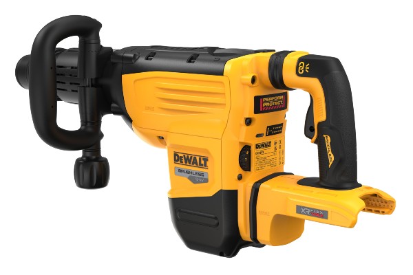 Der Meißelhammer DCH892N gehört ebenfalls zu dem XR Flexvolt-Maschinensortiment von Dewalt.