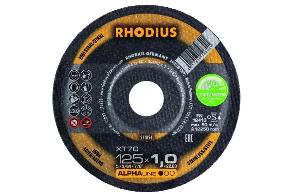 Eine verbesserte Schnittleistung, minimaler Funkenflug und hohe Stabilität verspricht die XT70 Extended von Rhodius.