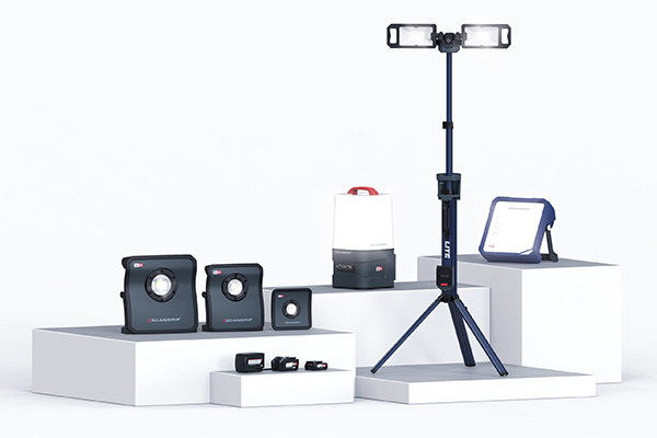 SCANGRIP bringt sechs verschiedene Akku-Arbeitsleuchten in das Cordless Alliance System (CAS) mit ein.