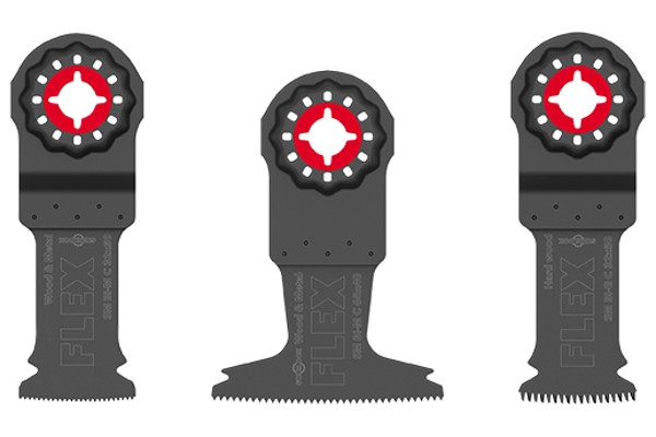 Speziell für Holz und Metall konzipiert ist das Multi-Tool-Set SM BI-SET VE3 mit drei robusten und langlebigen Klingen.