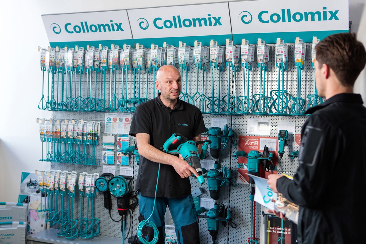 Collomix Produktpräsentation im Fachhandel