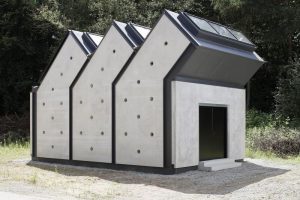 Beton als Wärmespeicher: Im Small House IV auf dem Universitätsgelände hat die Arbeitsgruppe von Prof. Dr.-Ing. Matthias Pahn untersucht, wie sich die Gebäudetragstruktur mittels multifunktionaler Bauteile energetisch nutzen lässt.