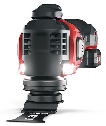 Das integrierte doppelte LED-Licht ermöglicht stets eine gute Sicht auf den Arbeitsbereich.