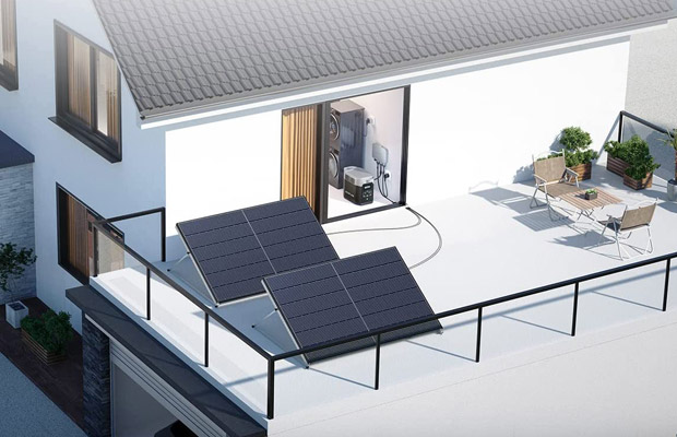 PowerStream: Als erstes Balkonkraftwerk mit tragbarem Stromspeicher ermöglicht es eine kontinuierliche Versorgung mit Solarenergie.