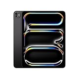 Apple 13" iPad Pro (M4): Ultra Retina XDR Display, 256 GB, 12 MP Querformat Frontkamera/12 MP Rückkamera, LiDAR Scanner, WLAN 6E, Face ID, Batterie für den ganzen Tag, Standardglas – Space Schwarz