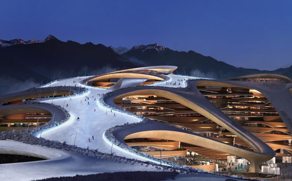 Die Winter-Asienspiele finden 2029 in Trojena statt. Die Vergabe erfolgte im Oktober 2022 durch das asiatische Olympia-Komitee. Entsprechend soll die Retortenstadt spätestens 2026 fertiggestellt sein.