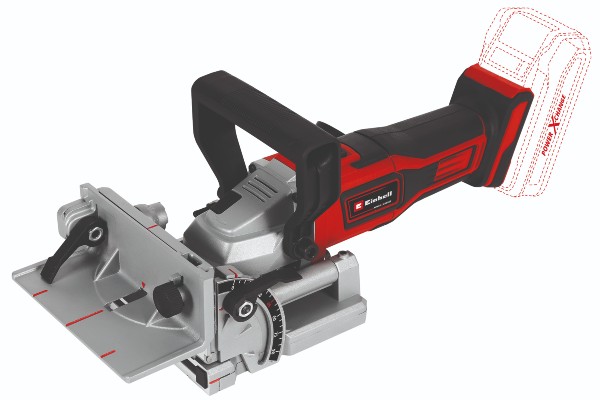 Die Akku-Flachdübelfräse TE-BJ 18 Li - Solo aus der Power X-Change Familie von Einhell.