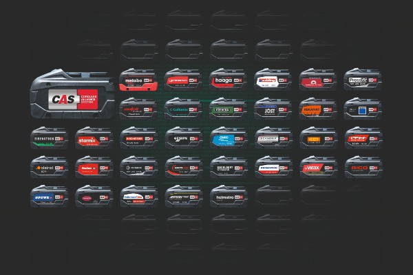 Mehr als 300 Maschinen, mehr als 30 Marken, 1 Akku: Das Cordless Alliance System (CAS) wächst.