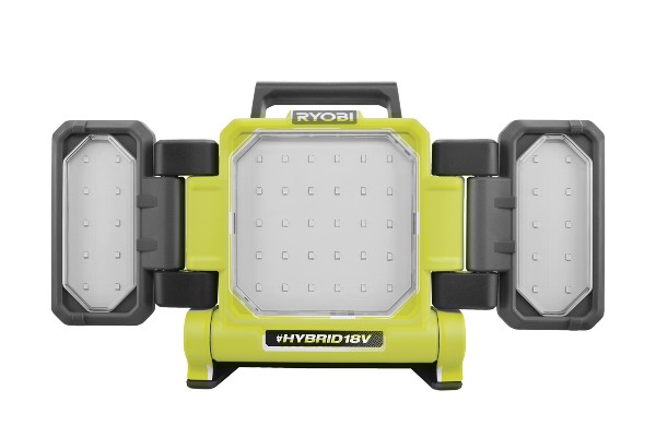 Die neue Hybrid-LED-Panelleuchte RLPH18 lässt sich mit 18 Volt-Akku oder mit Kabel direkt an der Steckdose besonders flexibel einsetzen.