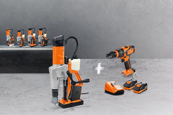 Akku-Bohrschrauber und Starter-Set gratis zur Kernbohrmaschine.