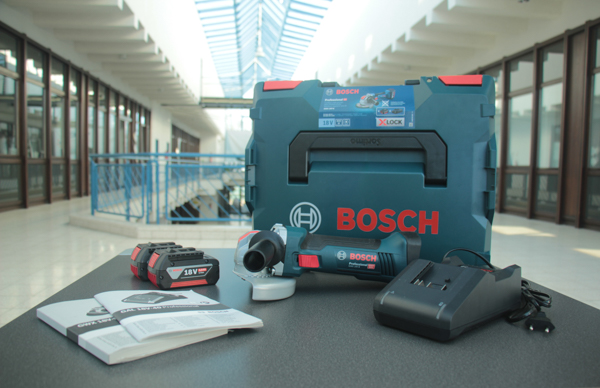 Lieferumfang Bosch Akku-Winkelschleifer GWX 18V-8 L-BOXX