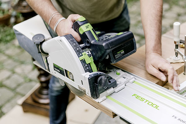 Schreiner Genty arbeitet ausschließlich mit akkubetriebenen Werkzeugen von Festool.