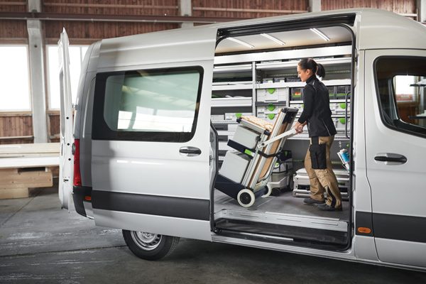 Systainer3 in Kombination mit der bott vario3 Fahrzeugeinrichtung