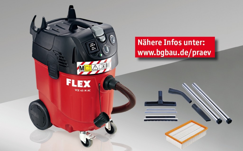 Flex Bausauger Klasse M, förderwürdig durch Prämien der BG-Bau