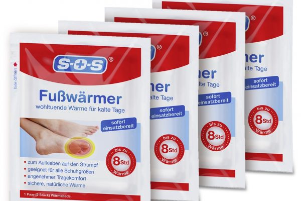Einmal Wärmesohlen für Fußballen und Zehen
