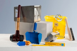 Werkzeug Set zur Verarbeitung von Kalksandsteinen