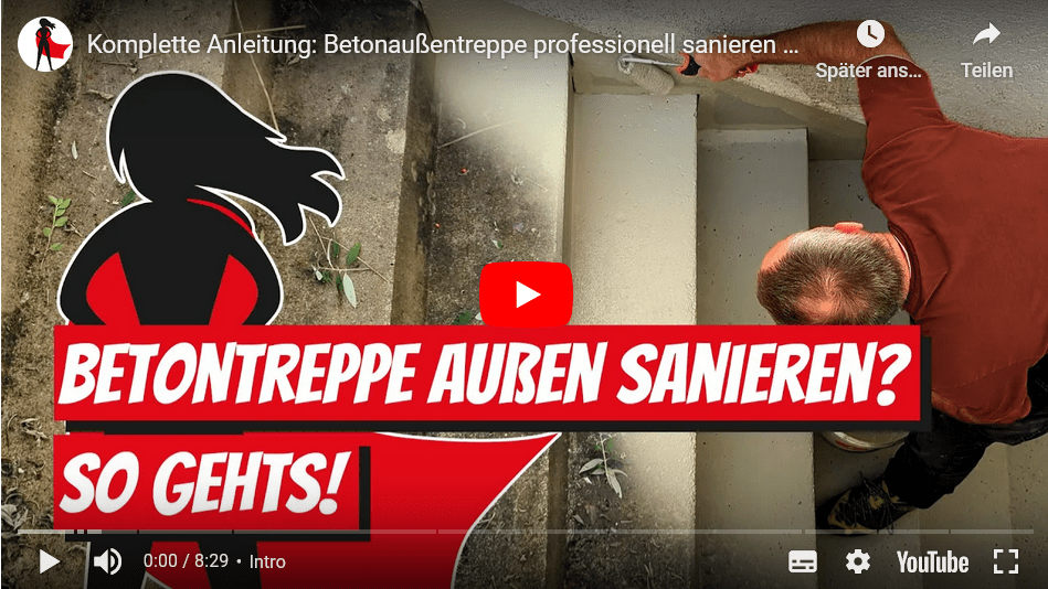 Betonaußentreppe sanieren - Bauhelden-Video