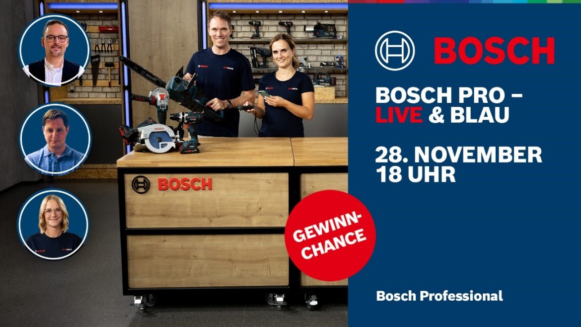 Bosch Live & Blau: Kettensäge in Aktion