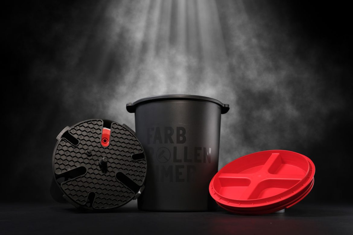 Auswaschen war gestern - der Farbrolleneimer von Pajarito erleichtert dem Maler die Arbeit.