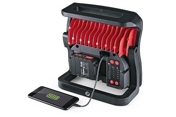 Mit integrierter Powerbank