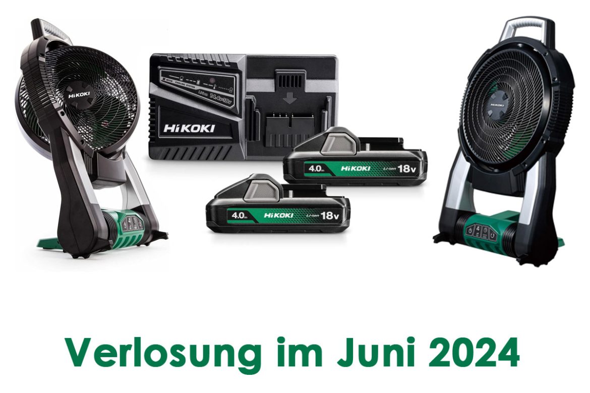 HiKOKI Ventilator und Akku-Set zu gewinnen beim werkzeugforum.de Gewinnspiel