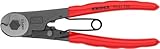 KNIPEX Bowdenzugschneider mit Kunststoff überzogen schwarz atramentiert 150 mm 95 61 150