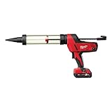 Milwaukee C18 PCG/400T-201B M18 Kartuschenpistole, transparentes Rohr, 400 ml