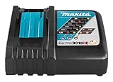 Makita DC18RC / DC18RA Schnellladegerät, für Li-Ion 7,2 V - 18 V Akkus, Schwarz
