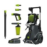 AVA Hochdruckreiniger Master P60 XL, 145bar, 500L/h 2100 W - inkl. Terrassenreiniger, Schlauchtrommel mit 8m Hockdruckschlauch, Variodüse, Dreckfräse, Hochdruckwasserpistole, Zoomlanze & Wasserfilter