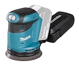 Makita DBO180Z Akku-Exzenterschleifer 18V (ohne Akku, ohne Ladegerät), Blau, Silber, 125 mm