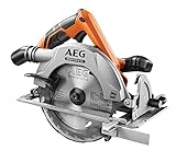 AEG BKS18BL-0 Akku-Handkreissäge, 24-Zahn HM-Sägeblatt, mit Überlastschutz und Spindelarretierung, ohne Akku-BKS18BL-0, 18 V, mehrfarbig