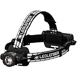 Ledlenser H7R Signature Premium Stirnlampe 1200 Lumen | Kopflampe IP67 wasserdicht | schwenkbarer Lampenkopf | 260m Leuchtweite | aufladbar | USB Magnetladung | 65h Leuchtdauer | Helmhalterung