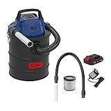 Güde 58580 Akku Aschesauger AS 18-201-05 (18V, max. Unterdruck: 80 mbar, Schlauchlänge: 1 m, Behältervolumen: 15 l, Schlauchdurchmesser: 30 mm, inkl. HEPA-Filter und 2,0 Ah Akkupack mit Ladegerät)