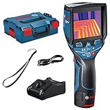 Bosch Professional 12V System Wärmebildkamera GTC 400 C, Digital (1x Akku 12V + Ladegerät, mit App-Funktion, Temperaturbereich: –10 °C bis +400 °C, Auflösung: 160 x 120 Pixel, in L-Boxx)