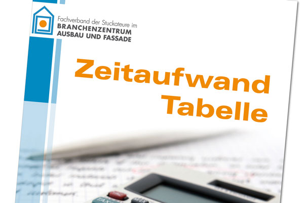 Kalkulation Zeitaufwand-Tabelle Ausbau und Fassade SAF
