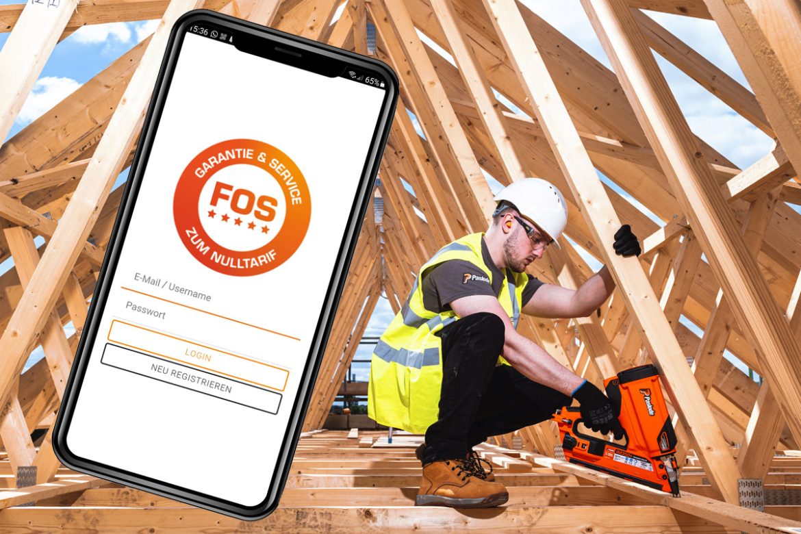 Die kostenlose App „myFOS“ ermöglicht es Handwerkern, Geräte der Marken Paslode, SPIT und STOCKade mit dem Smartphone zu verwalten. Daraus ergeben sich viele Vorteile.