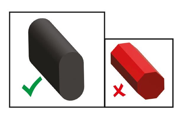 Durch den ovalen Querschnitt im Griffbereich in Richtung der Krafteinwirkung liegt das Power Bar ausgezeichnet in der Hand. Das tägliche Handling wird wirksam erleichtert