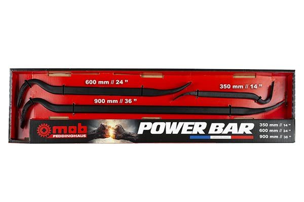 Das Nageleisen Power Bar von Peddinghaus ist seit Februar 2019 in vier Größen/Längen und zwei Sets erhältlich