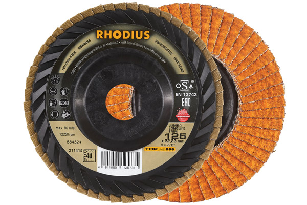 Rhodius Fächerschleifscheibe Jumbo Longlife Trim