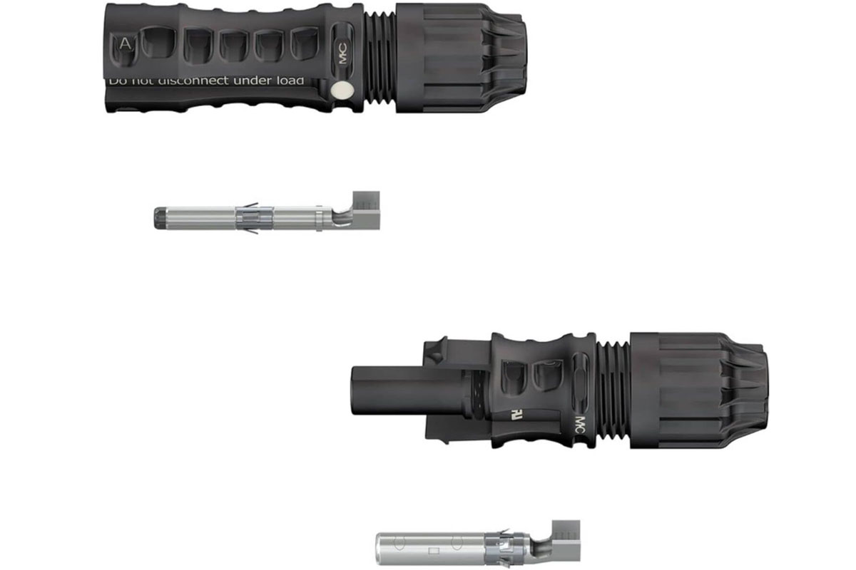 Der Steckverbinder MC4 EVO2 von Stäubli ist eine Weiterentwicklung des MC4.